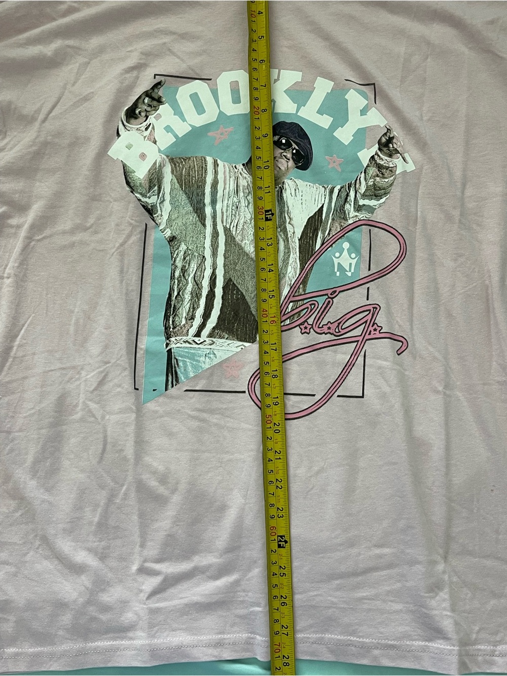 B.I.G. Pink 'Brooklyn' Graphic Short Sleeve Tee-Size XL - Picture 6 of 6